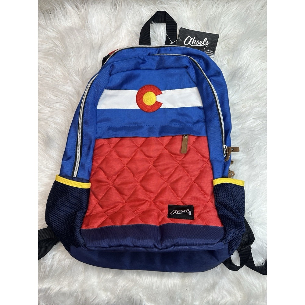 $37 🌙 Aksels Colorado‎ FLAG Back Pack Backpack NEW